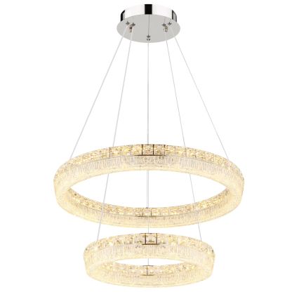 Globo - LED hämardatav lühter kaabliga LED/60W/230V 2700-6000K läbipaistev + kaugjuhtimispult