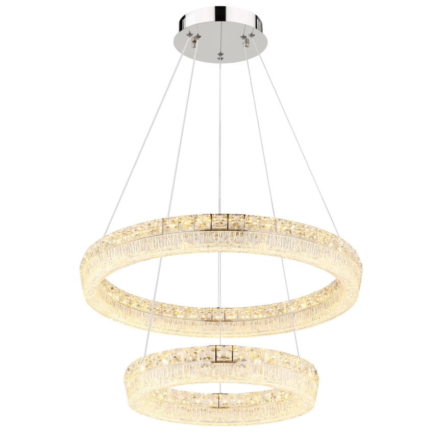 Globo - LED hämardatav lühter kaabliga LED/60W/230V 2700-6000K läbipaistev + kaugjuhtimispult