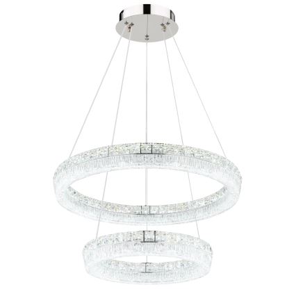 Globo - LED hämardatav lühter kaabliga LED/60W/230V 2700-6000K läbipaistev + kaugjuhtimispult