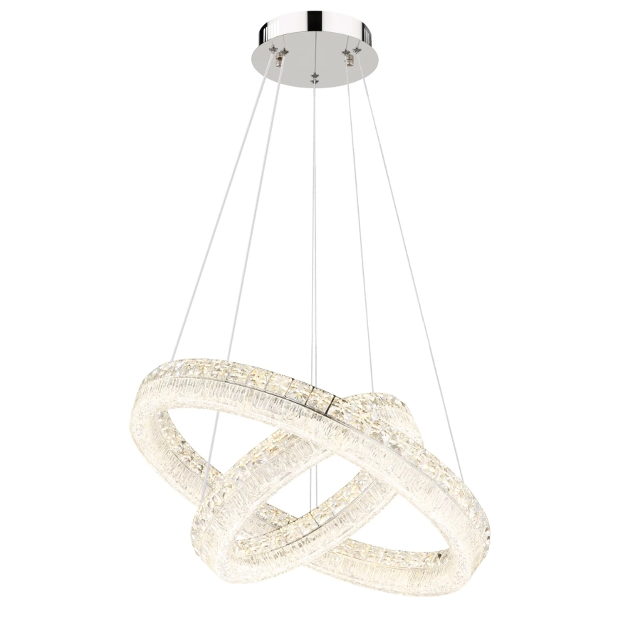 Globo - LED hämardatav lühter kaabliga LED/60W/230V 2700-6000K läbipaistev + kaugjuhtimispult