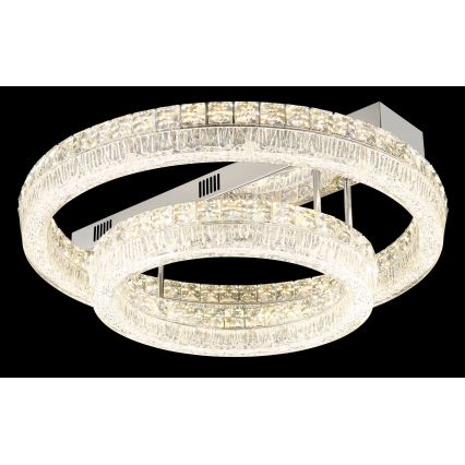 Globo - Hämardatav LED-laelamp LED/60W/230V 2700-6000K läbipaistev + kaugjuhtimispult