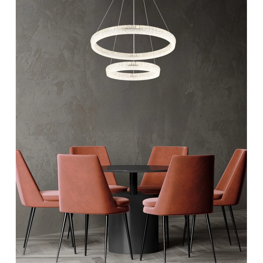 Globo - reguleeritav LED-ripats kaablil LED/72W/230V 2700-6000K läbipaistev + kaugjuhtimispult
