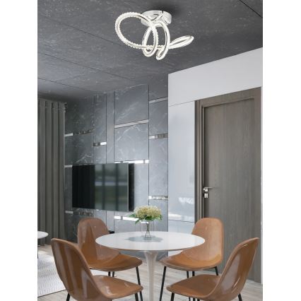 Globo - LED hämardatav laelamp LED/40W/230V 2700-6000K läikiv kroom + kaugjuhtimispult