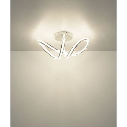 Globo - LED hämardatav laelamp LED/40W/230V 2700-6000K läikiv kroom + kaugjuhtimispult