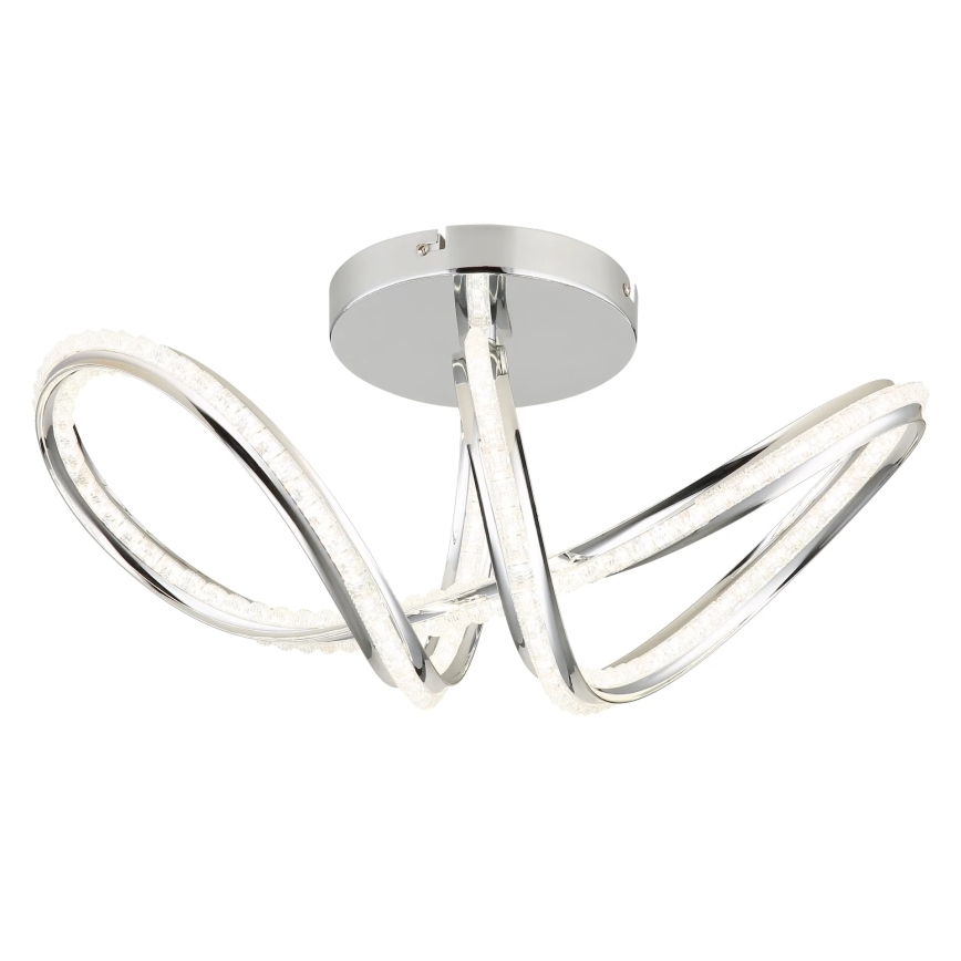 Globo - LED hämardatav laelamp LED/40W/230V 2700-6000K läikiv kroom + kaugjuhtimispult
