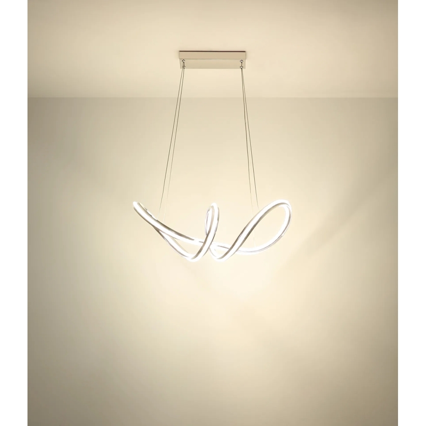 Globo - Hämardatav LED-lühter riputuskaabliga LED/45W/230V 2700-6000K läikiv kroom + kaugjuhtimispult