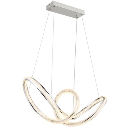 Globo - Hämardatav LED-lühter riputuskaabliga LED/45W/230V 2700-6000K läikiv kroom + kaugjuhtimispult