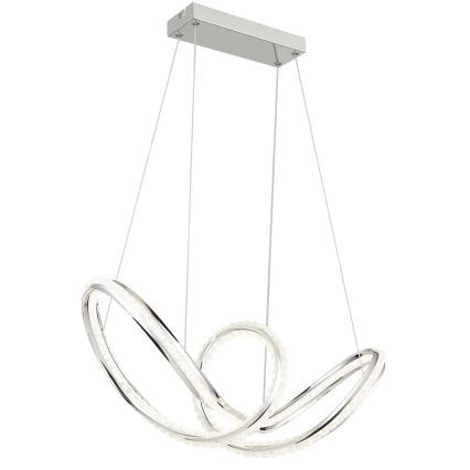 Globo - Hämardatav LED-lühter riputuskaabliga LED/45W/230V 2700-6000K läikiv kroom + kaugjuhtimispult
