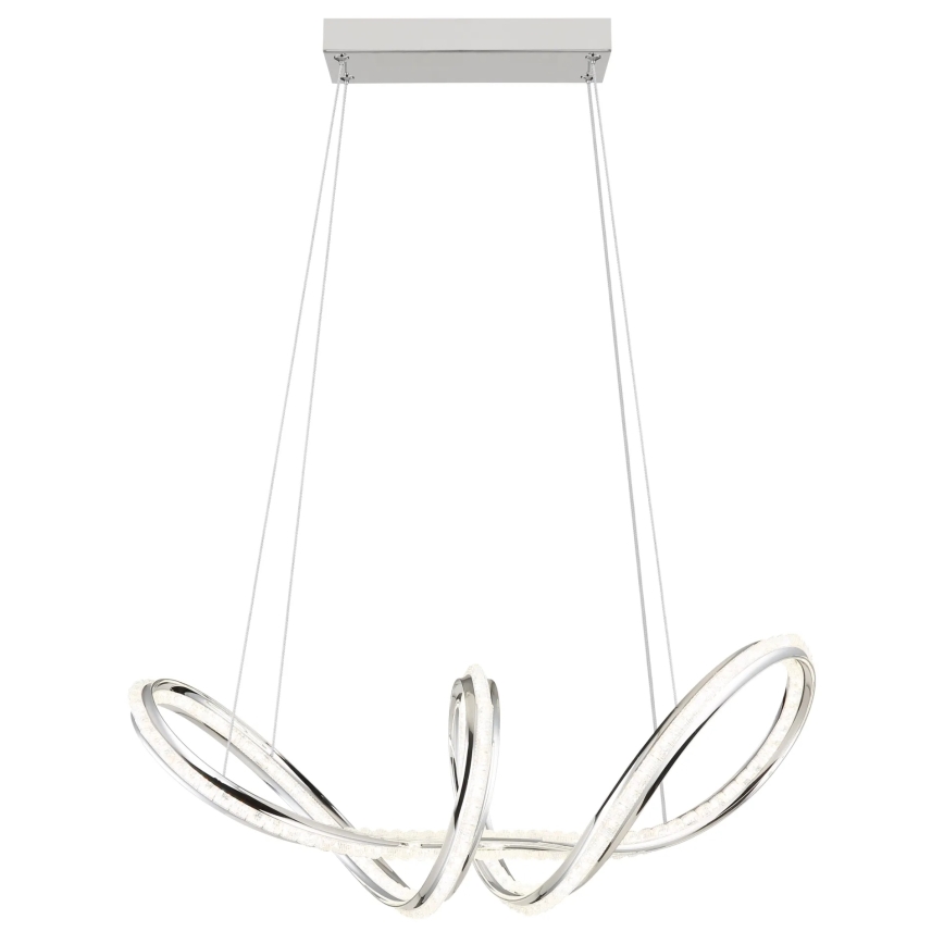 Globo - Hämardatav LED-lühter riputuskaabliga LED/45W/230V 2700-6000K läikiv kroom + kaugjuhtimispult
