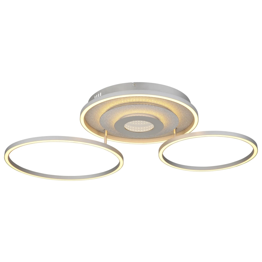 Globo - LED-hämardatav laelamp LED/40W/230V 2700-6500K 57x99,2 cm hõbedane + kaugjuhtimispult