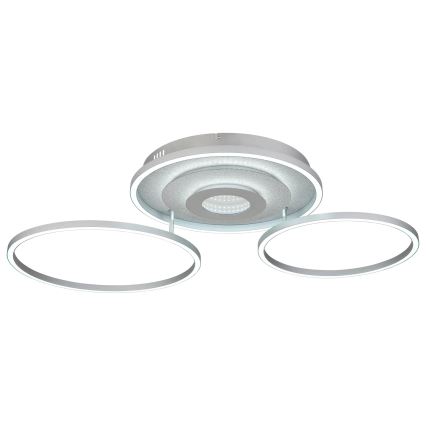 Globo - LED-hämardatav laelamp LED/40W/230V 2700-6500K 57x99,2 cm hõbedane + kaugjuhtimispult