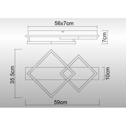 Globo - LED Laevalgusti LED/24W/230V 3000K