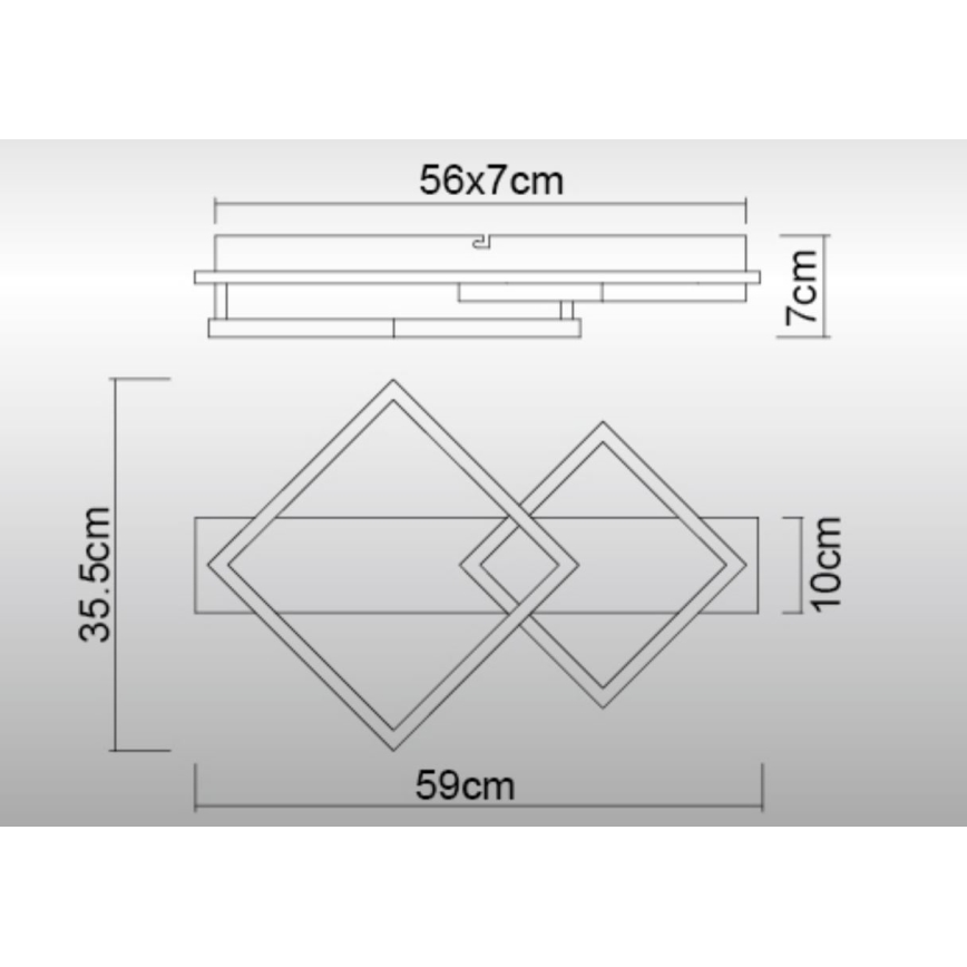Globo - LED Laevalgusti LED/24W/230V 3000K