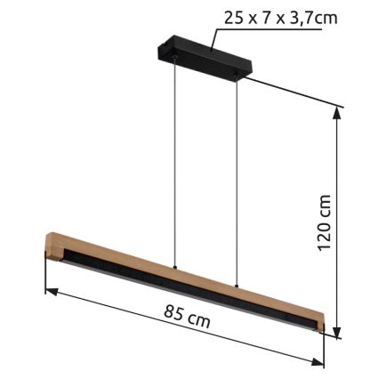 Globo - LED Lühter LED/24W/230V