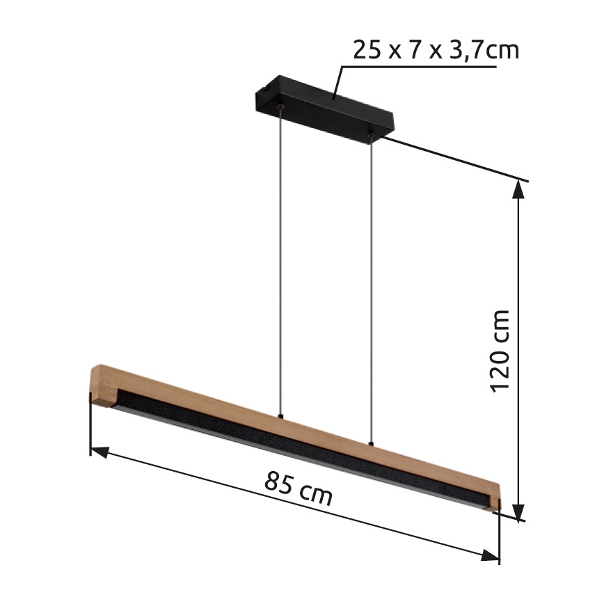 Globo - LED Lühter LED/24W/230V