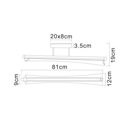 Globo - LED-lühter varrega LED/28W/230V 2700/4000/6000K