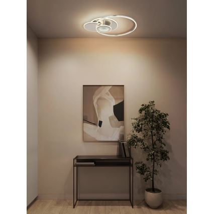 Globo - LED hämardatav laelamp LED/24W/230V 2700-6500K hõbedane + kaugjuhtimispult