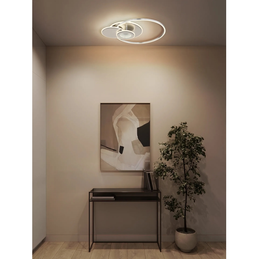 Globo - LED hämardatav laelamp LED/24W/230V 2700-6500K hõbedane + kaugjuhtimispult