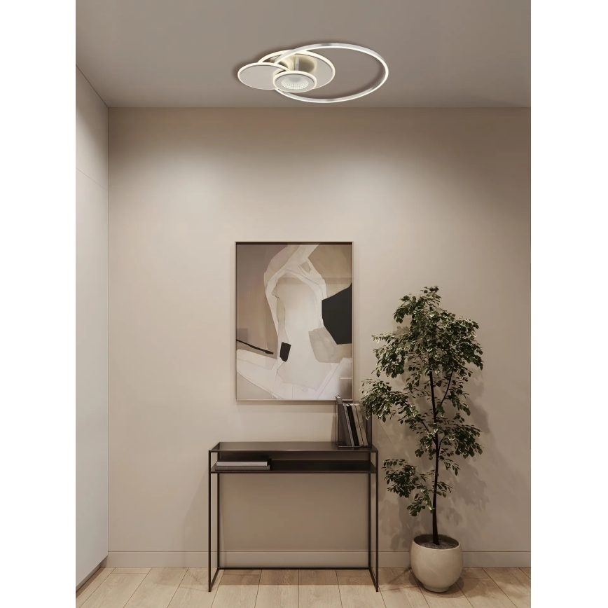 Globo - LED hämardatav laelamp LED/24W/230V 2700-6500K hõbedane + kaugjuhtimispult