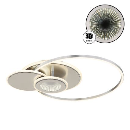 Globo - LED hämardatav laelamp LED/24W/230V 2700-6500K hõbedane + kaugjuhtimispult