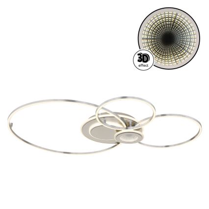 Globo - hämardatav LED-laelamp LED/36W/230V 2700-6000K hõbedane + kaugjuhtimispult