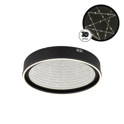 Globo - LED-hämardatav laevalgusti LED/40W/230V 2700-6500K läbimõõt 51,5 cm must + kaugjuhtimispult