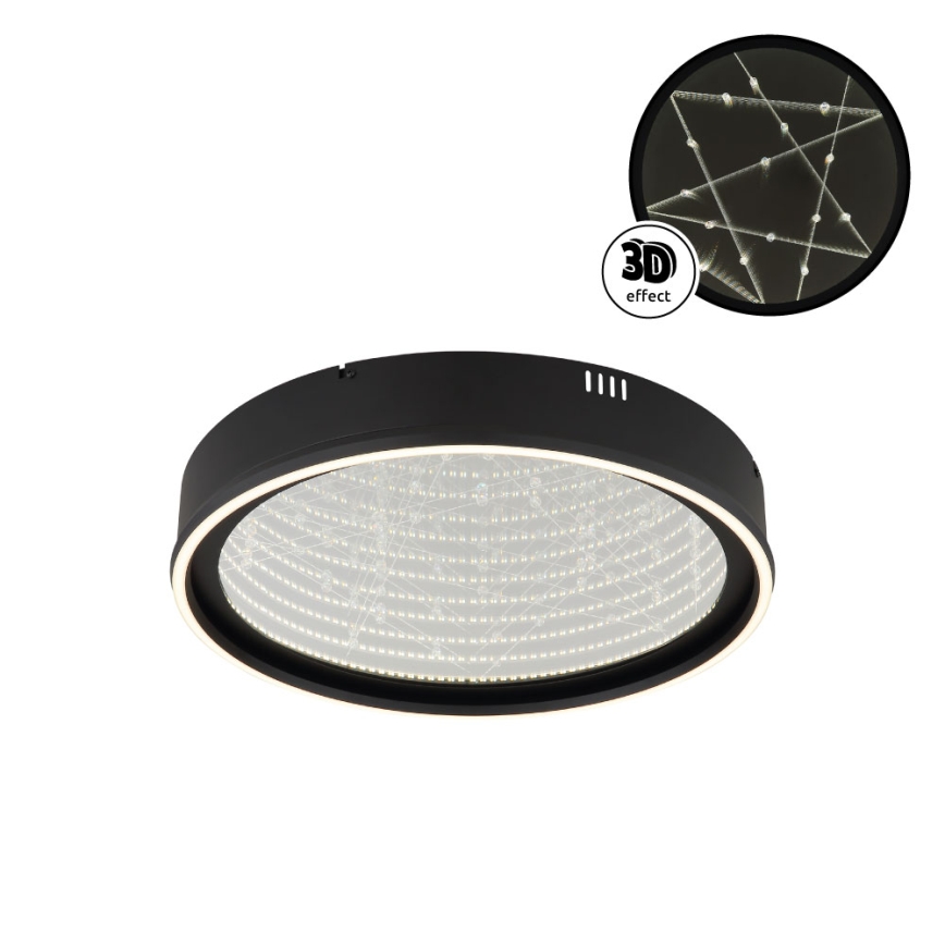 Globo - LED-hämardatav laevalgusti LED/40W/230V 2700-6500K läbimõõt 51,5 cm must + kaugjuhtimispult