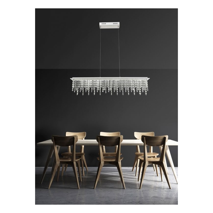 Globo - LED Hämardatav kristall Lühter nööril LED/24W/230V 3000-6000K + kaugjuhtimispult