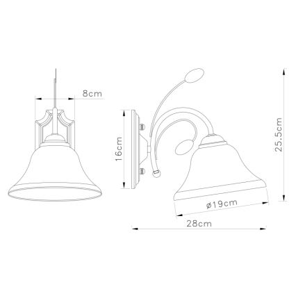 Globo - Seinavalgusti 1xE27/60W/230V