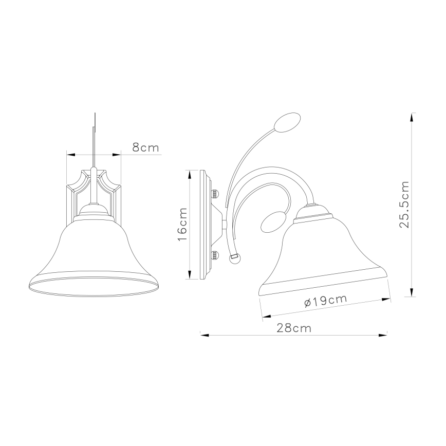 Globo - Seinavalgusti 1xE27/60W/230V