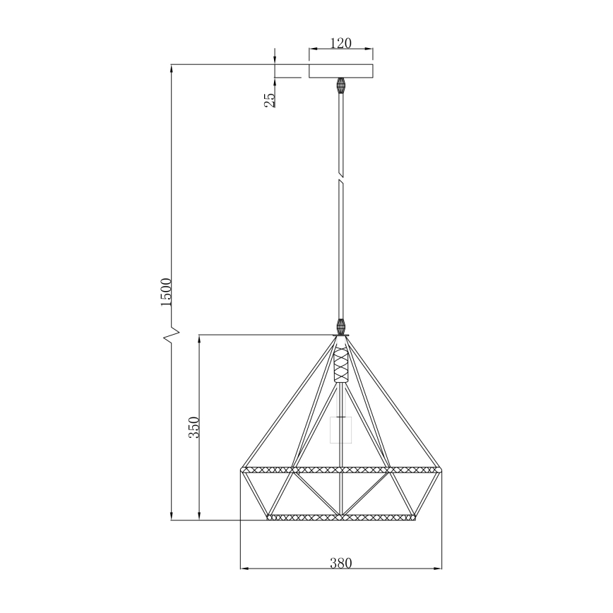 Globo 69029 - Lühter ULLEU 1xE27/60W/230V