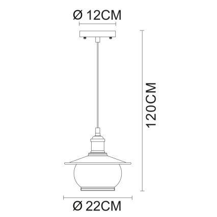 Globo - Rippvalgusti 1xE27/60W/230V