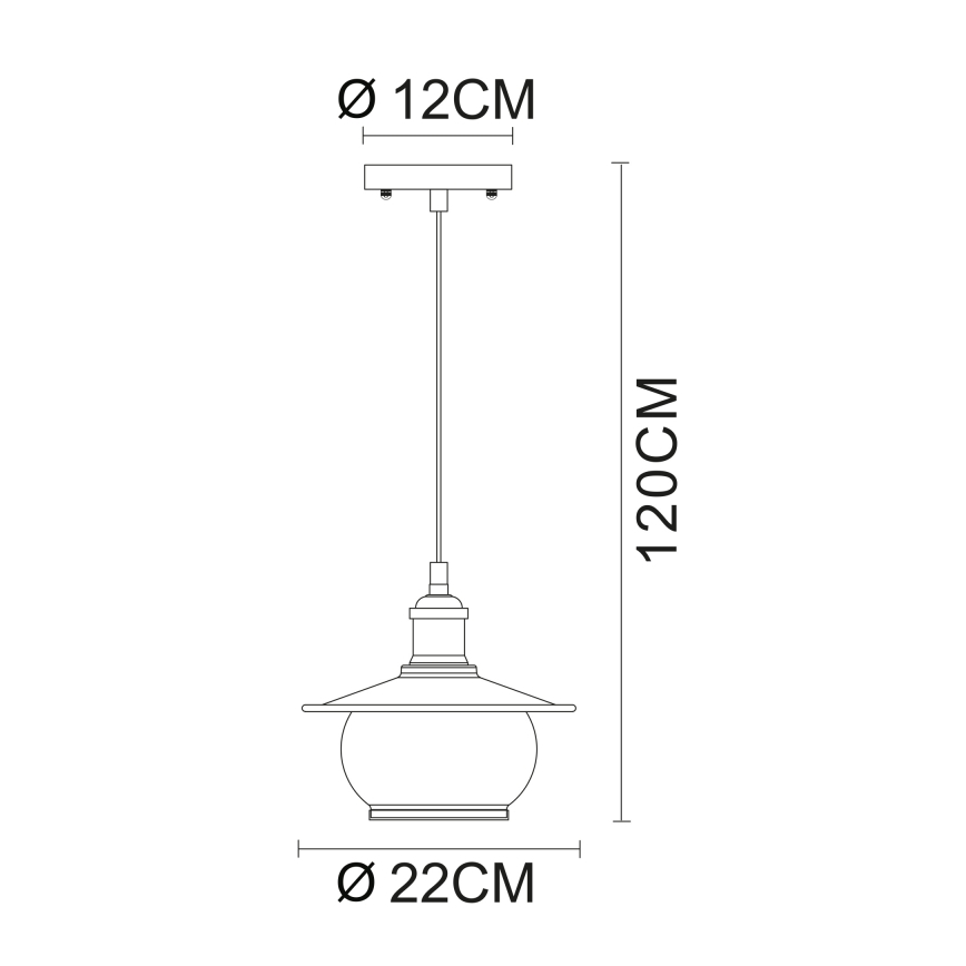 Globo - Rippvalgusti 1xE27/60W/230V