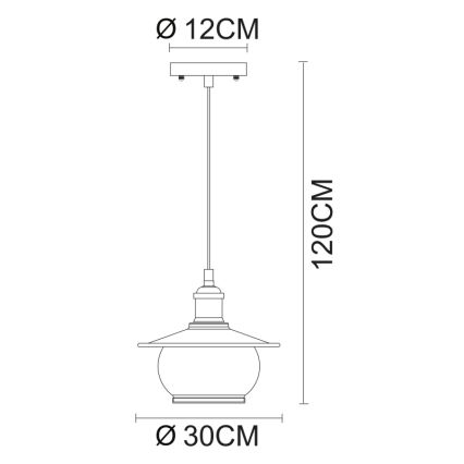 Globo - Rippvalgusti 1xE27/60W/230V