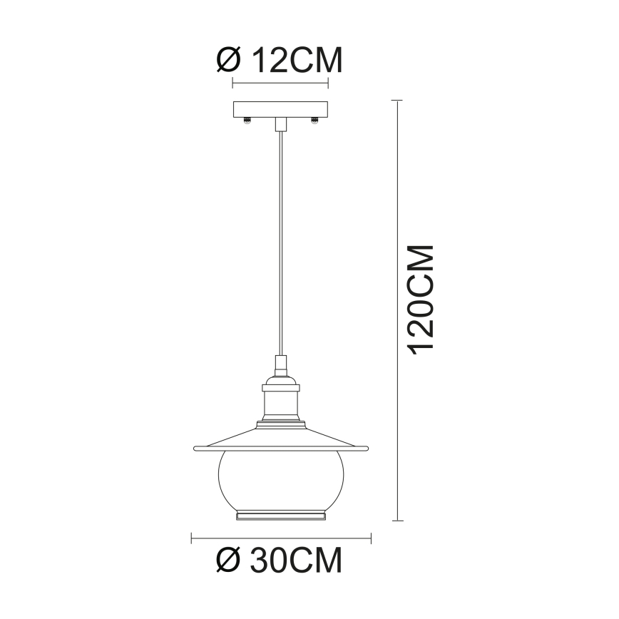 Globo - Rippvalgusti 1xE27/60W/230V