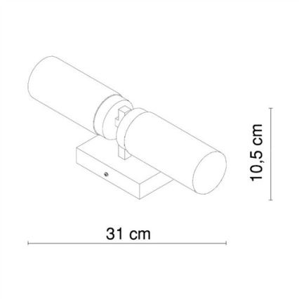 Globo - Seinavalgusti vannituppa 2xE14/40W/230V