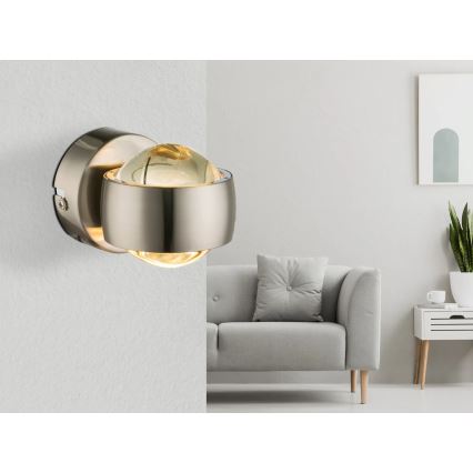 Globo - LED seinavalgusti LED/7W/230V 3000K mattkroom
