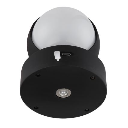 Globo - LED Hämardatav laetav puutetundlik seinavalgusti LED/1,4W/5V 1800 mAh must