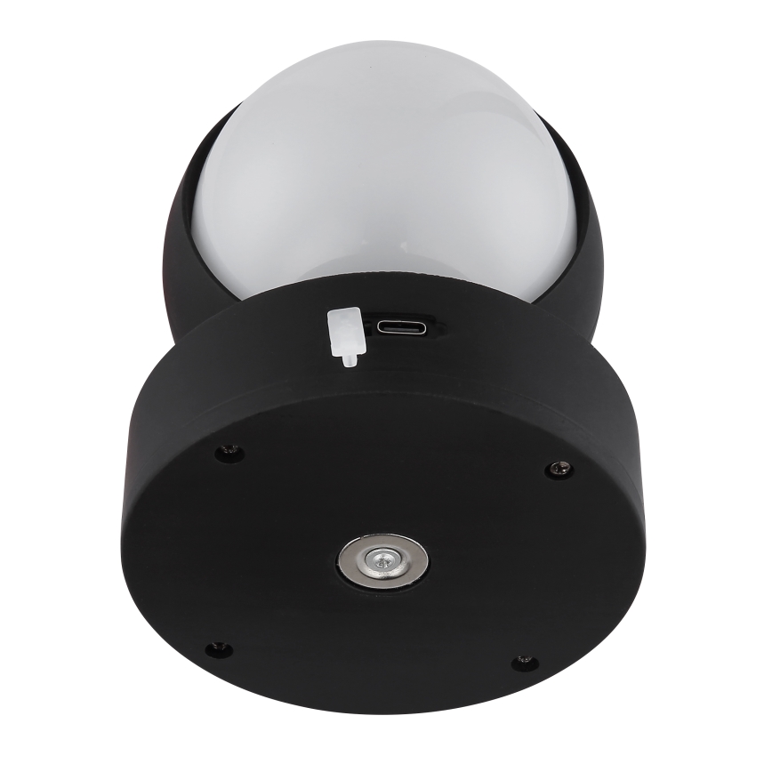 Globo - LED Hämardatav laetav puutetundlik seinavalgusti LED/1,4W/5V 1800 mAh must