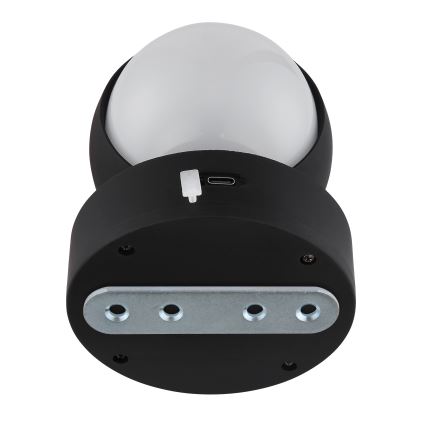 Globo - LED Hämardatav laetav puutetundlik seinavalgusti LED/1,4W/5V 1800 mAh must