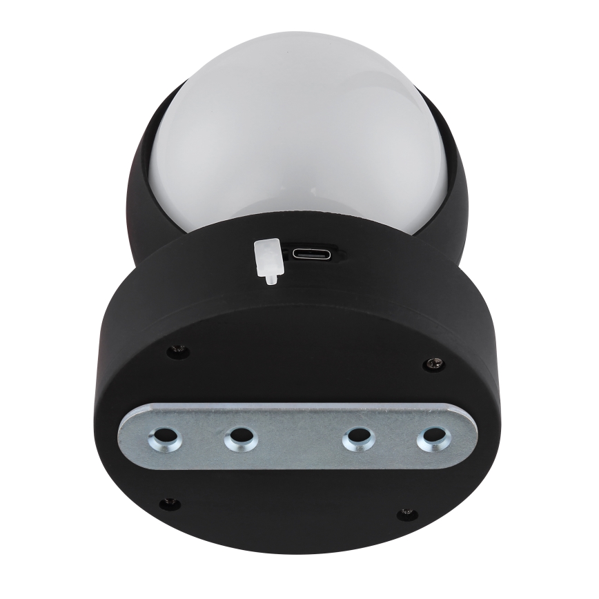Globo - LED Hämardatav laetav puutetundlik seinavalgusti LED/1,4W/5V 1800 mAh must