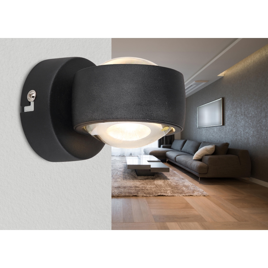 Globo - LED seinavalgusti LED/7W/230V 3000K must