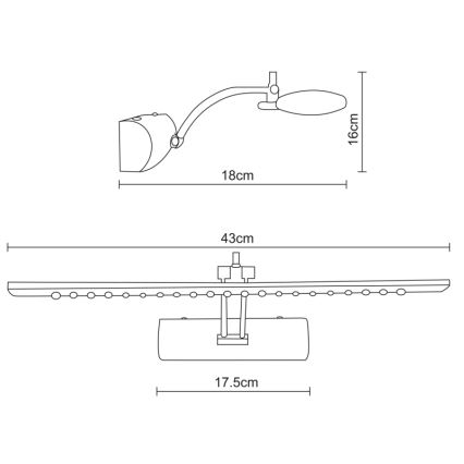 Globo - LED Pildivalgusti LED/3W/230V