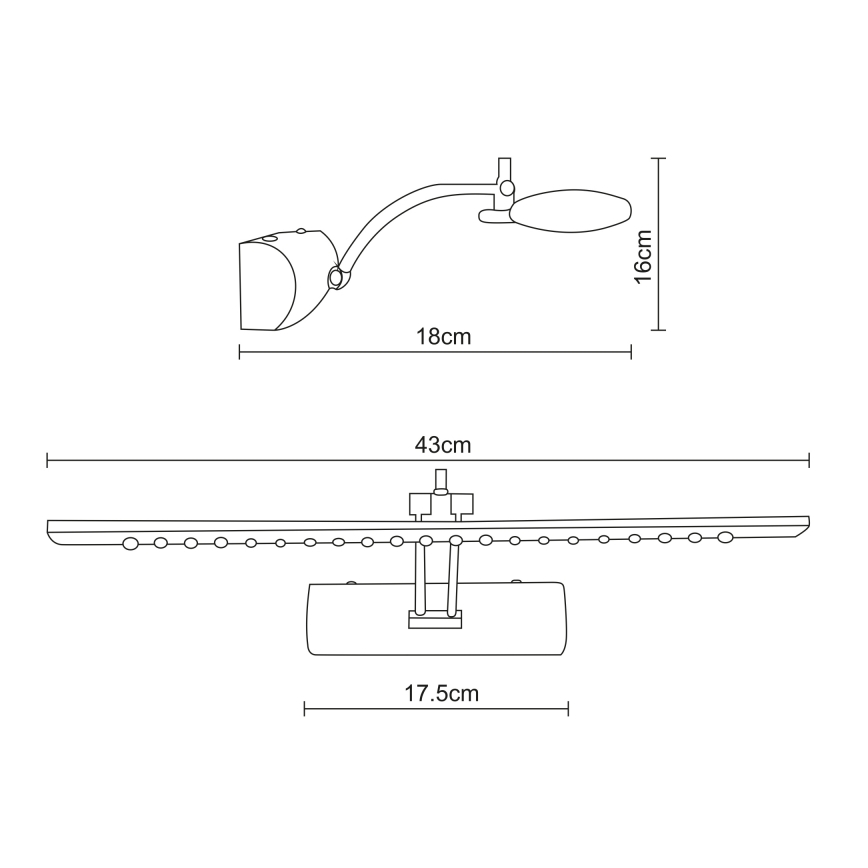 Globo - LED Pildivalgusti LED/3W/230V