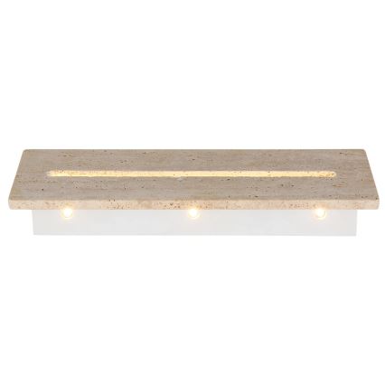 Globo - LED seinavalgusti LED/17W/230V 3000K 40 cm travertiin