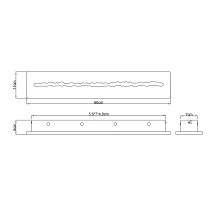 Globo - LED seinavalgusti LED/21W/230V 3000K