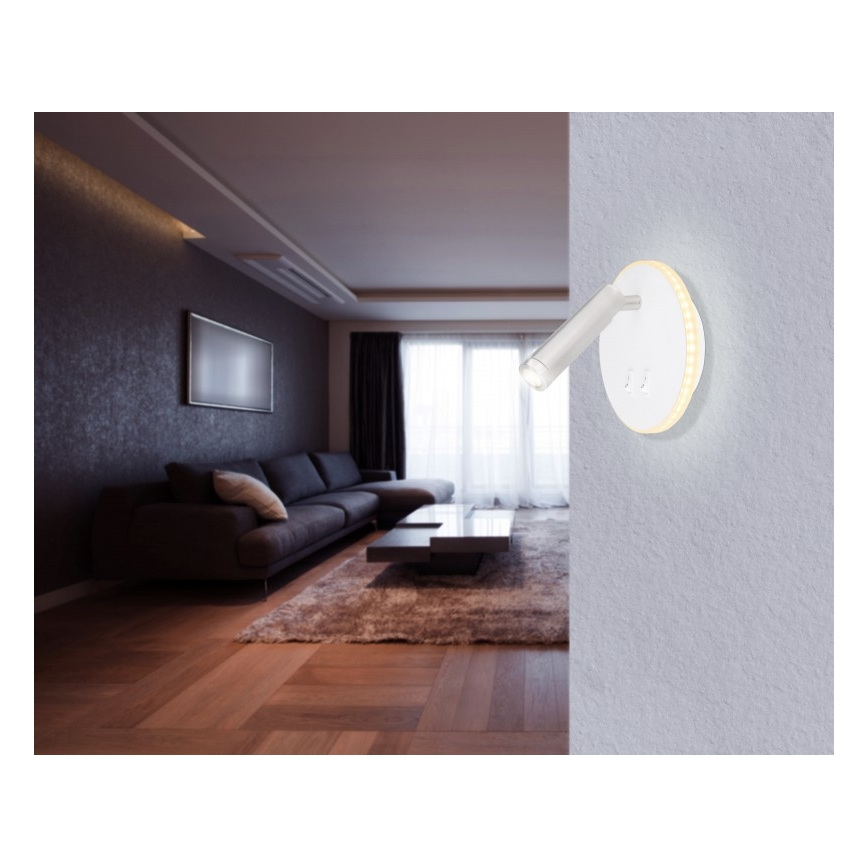 Globo - LED Kohtvalgusti seinale LED/6W + LED/1W/230V