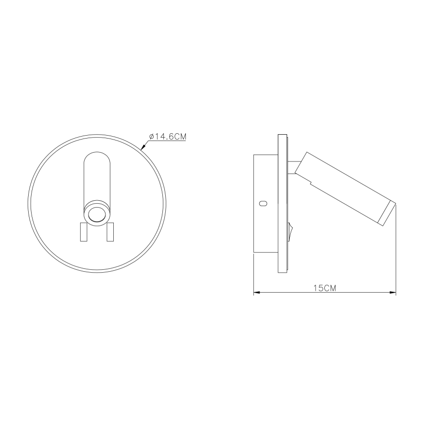 Globo - LED Kohtvalgusti seinale LED/6W + LED/1W/230V