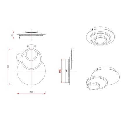 Globo - LED Laelamp LED/20W/230V 3000K