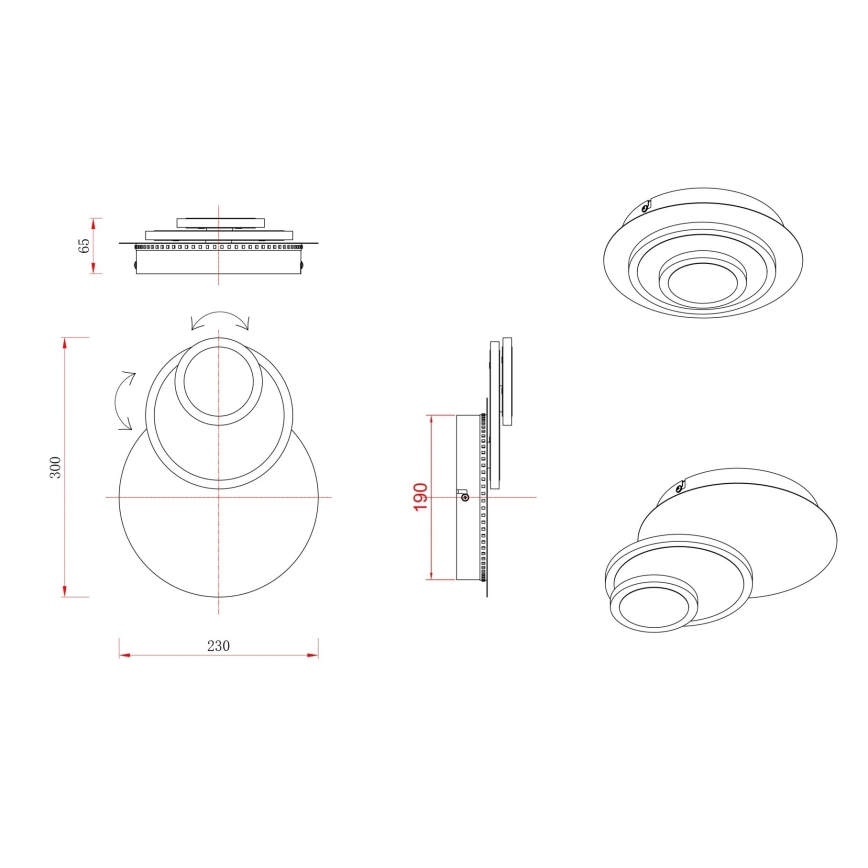 Globo - LED Laelamp LED/20W/230V 3000K